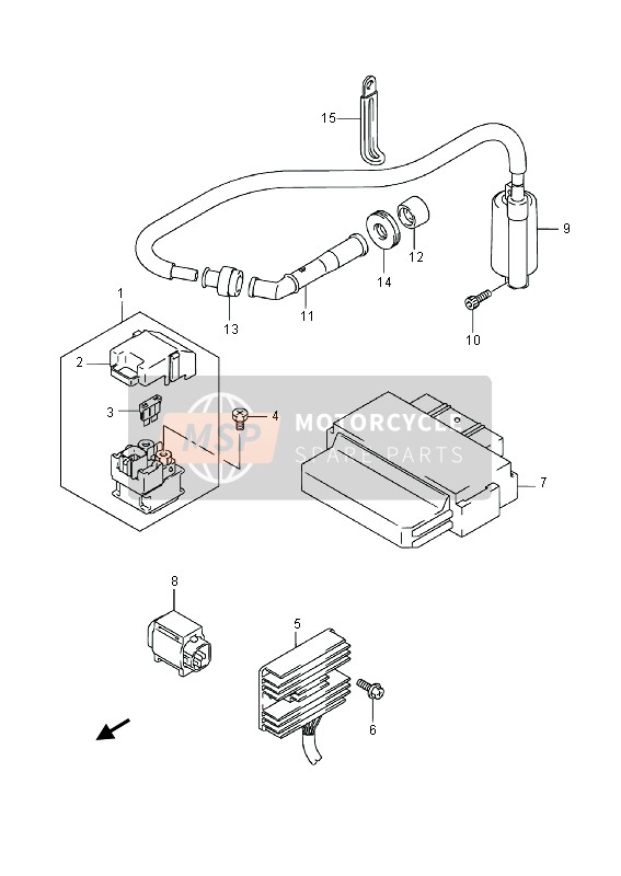 3354333E01, Cover, Spark Plug Cap, Suzuki, 2